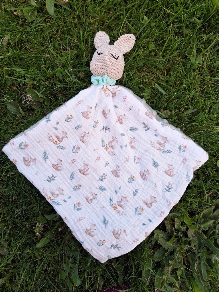 Doudou crochet et tissumer