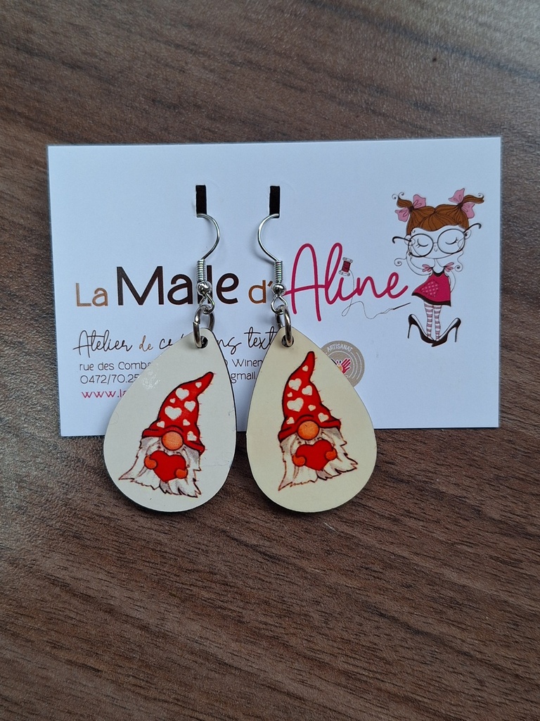 Boucles d’oreilles Gnome