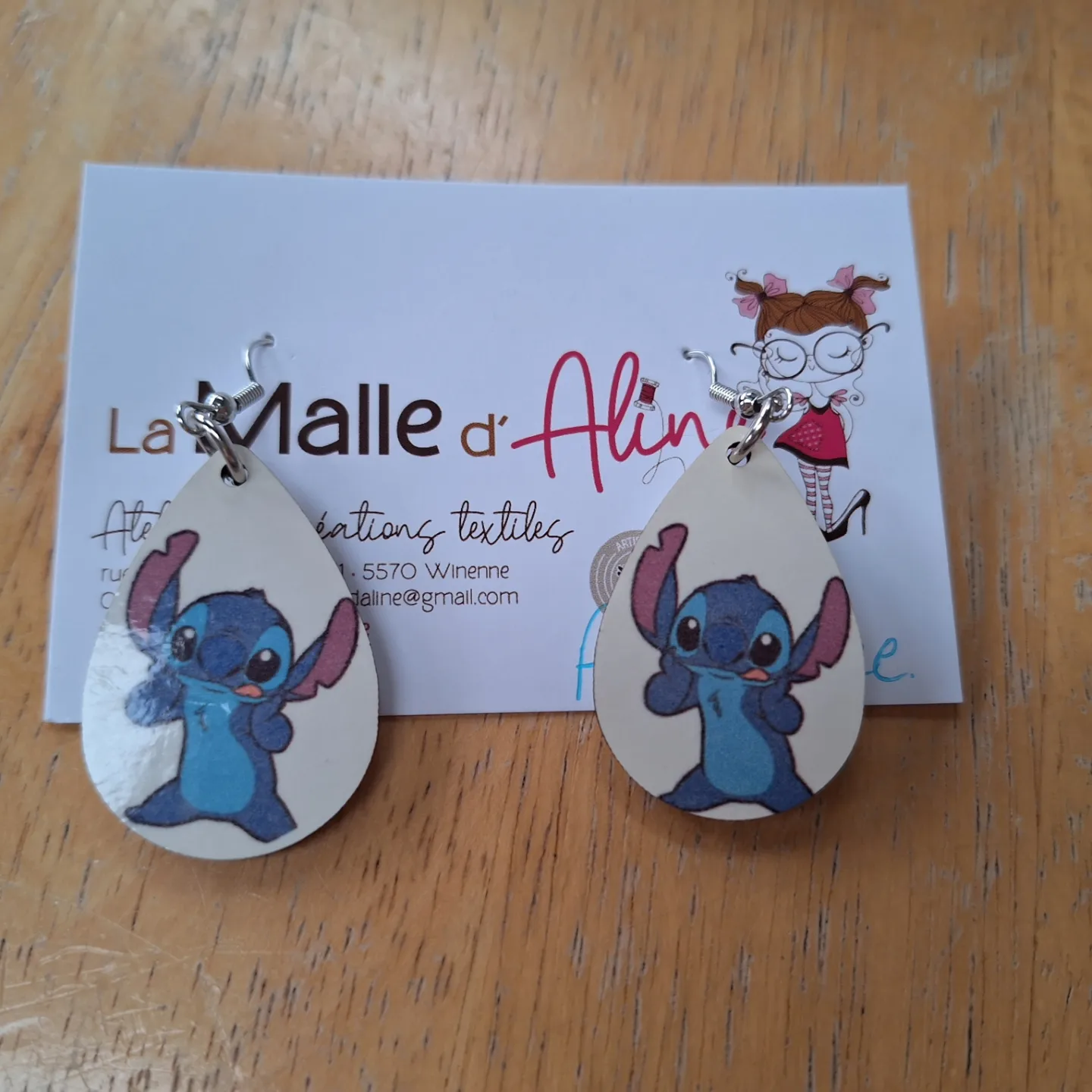 Boucles d'oreilles sublimées- Petit alien 