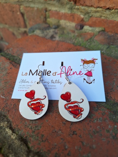 Boucles d’oreilles Saint Valentin